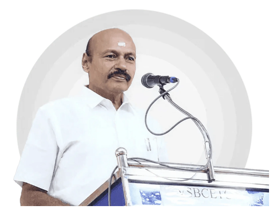 Mr. V. S. Balsamy, B.Sc., LL.B., - Founder & Chairman